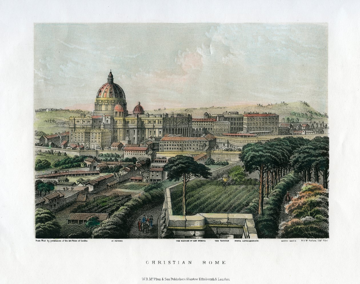 Křesťanský Řím, Itálie, c1865 od Unbekannt