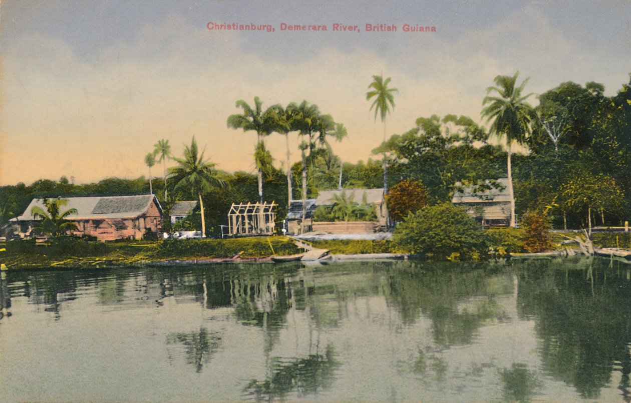 Christianburg, řeka Demerara, Britská Guyana, počátek 20. století. od Unbekannt