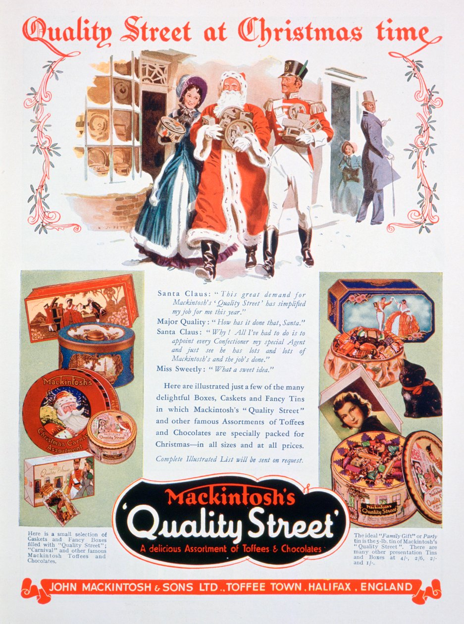 Vánoční reklama na Mackintoshs Quality Street, 1937 od Unbekannt