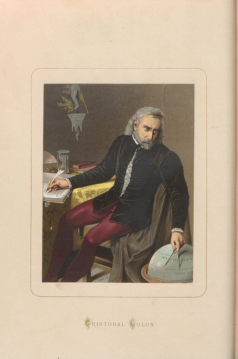 Kryštof Kolumbus. Od: Slavní muži a ženy všech dob od Juana Landy, 1875-187 od Unbekannt