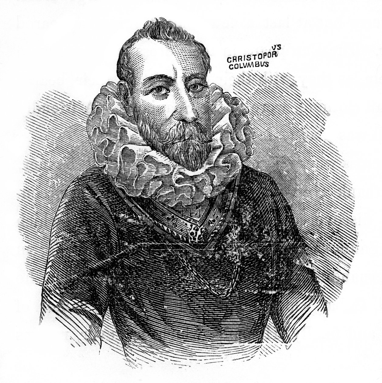Christopher Columbus, italský průzkumník a obchodník, c1872 od Unbekannt