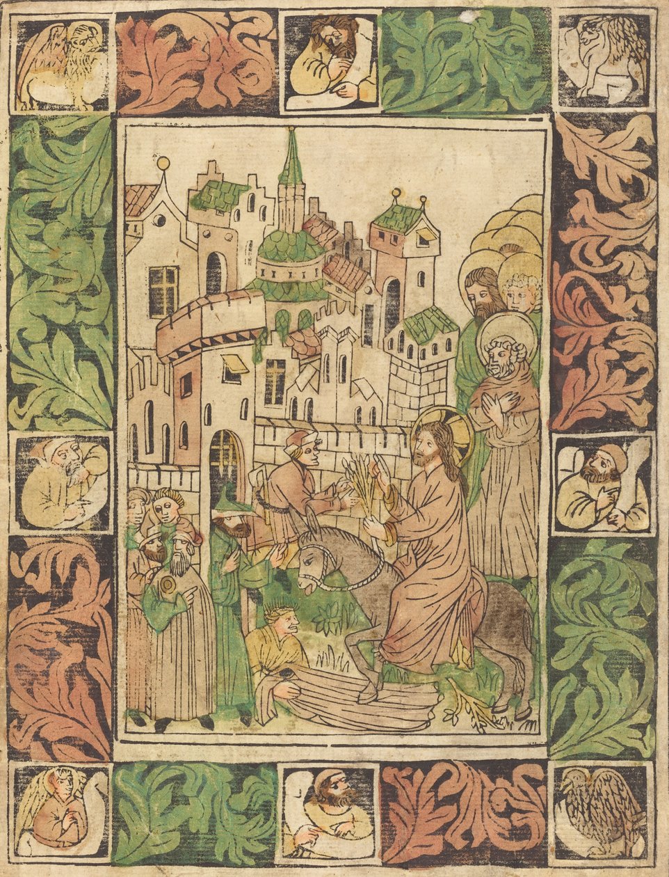 Kristův vjezd do Jeruzaléma, c. 1450. od Unbekannt