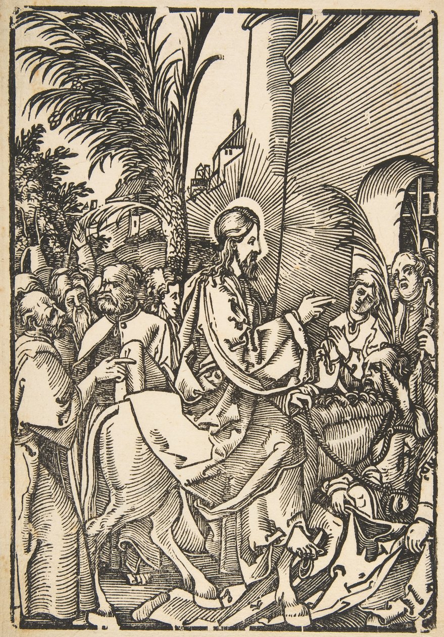 Christs Entry into Jerusalem, from The Small Passion copy.n.d. od Unbekannt