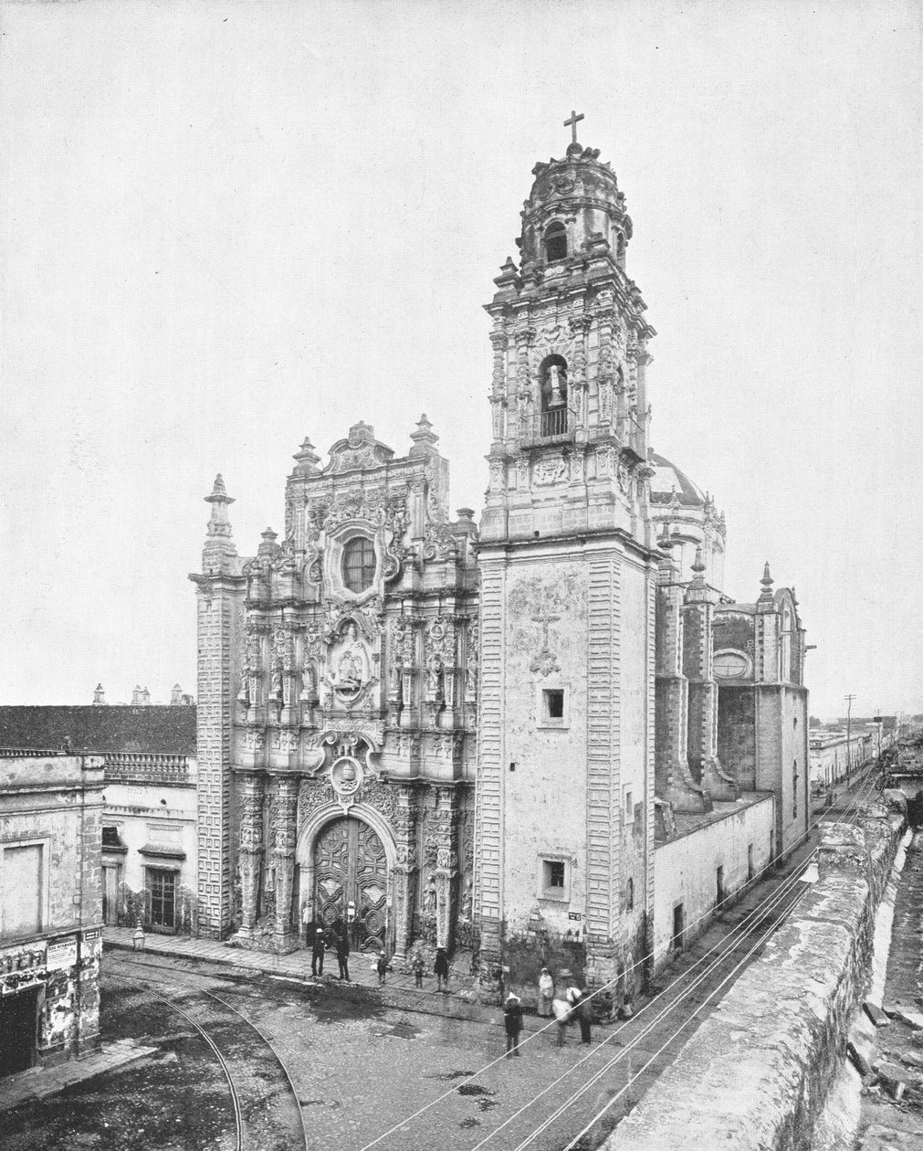Kostel La Santisima, Mexico City, Mexiko, c1900. od Unbekannt