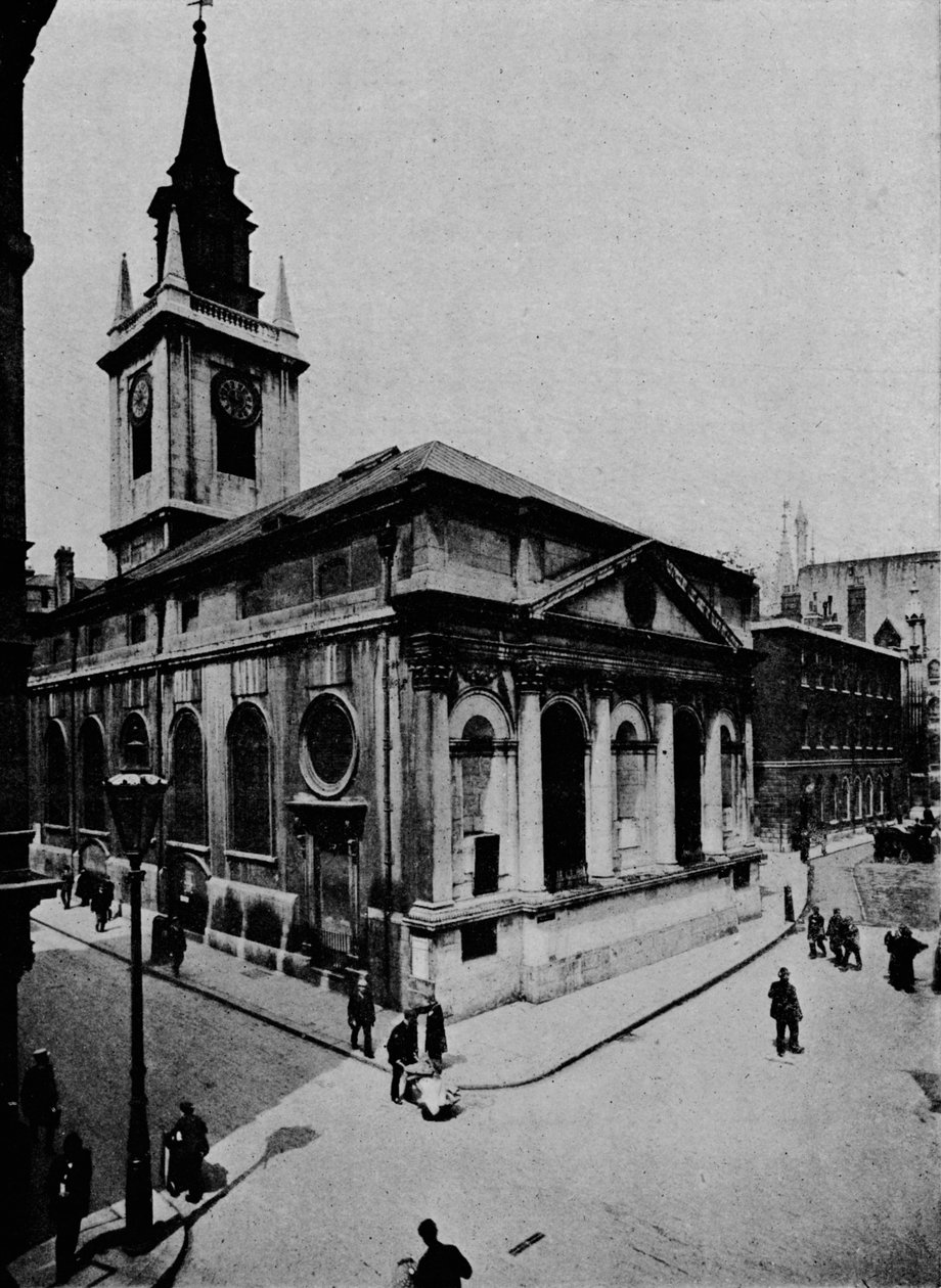 Kostel svatého Vavřince, Židovstvo, City of London, c1910 1911 od Unbekannt