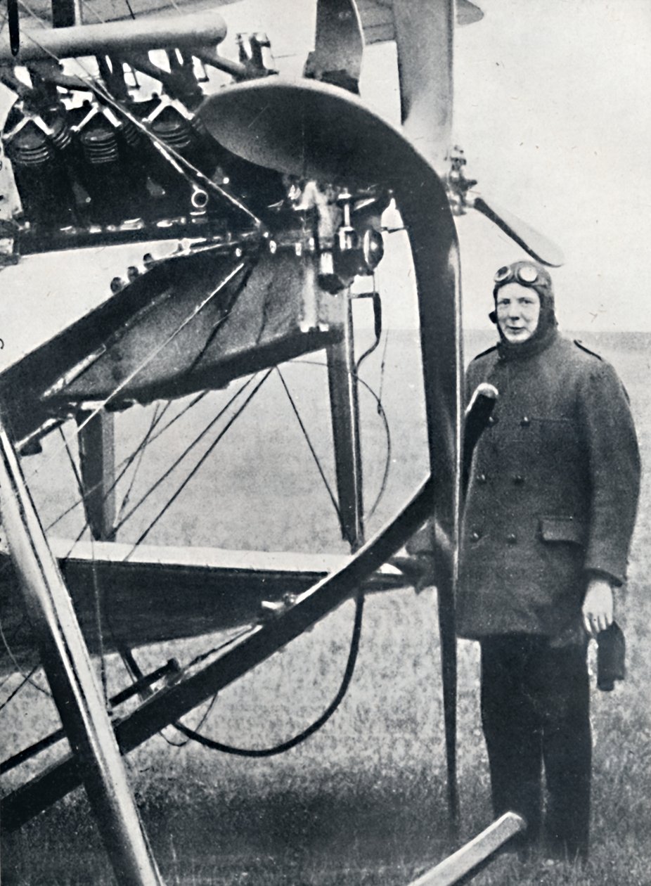 Churchill se začal zajímat o letadla a předvídal největší možnosti, 1914, 1945 od Unbekannt