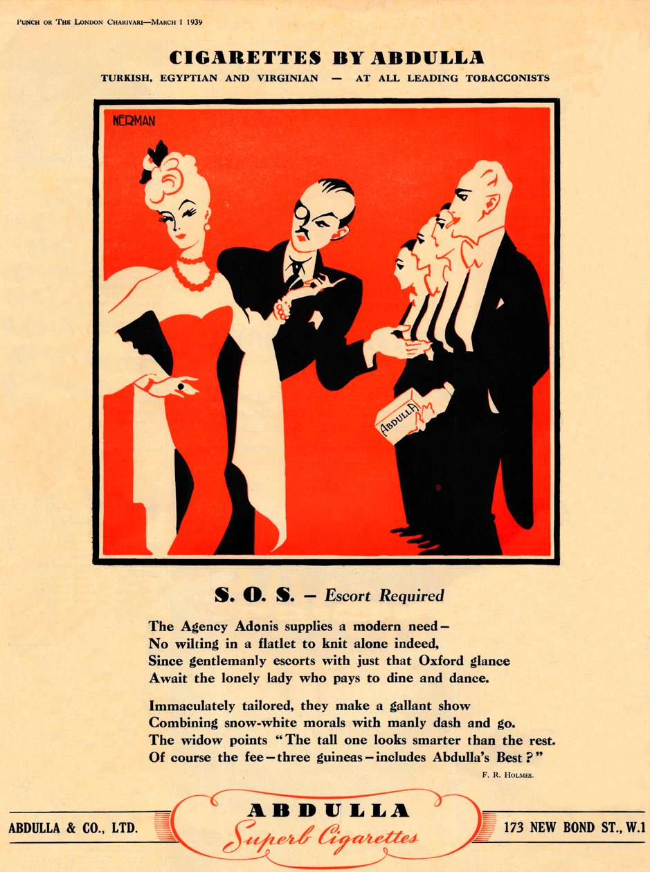Cigarety od Abdully - S.O.S. - Vyžaduje se doprovod, 1939 od Unbekannt