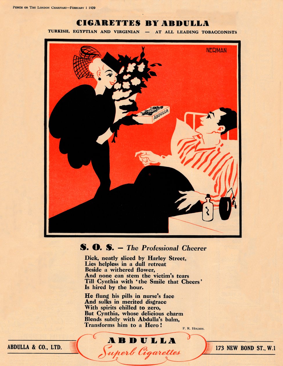 Cigarety od Abdully - S.O.S. - The Professional Cheerer, 1939 od Unbekannt