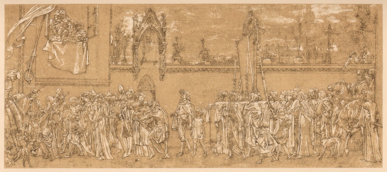 Cimabueho oslavovaná Madona se nese v Procesí..., 1853-1855 c 1880-1882 od Unbekannt
