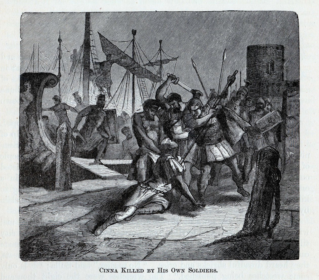 Cinna zabit jeho vlastními vojáky, 1882 od Unbekannt