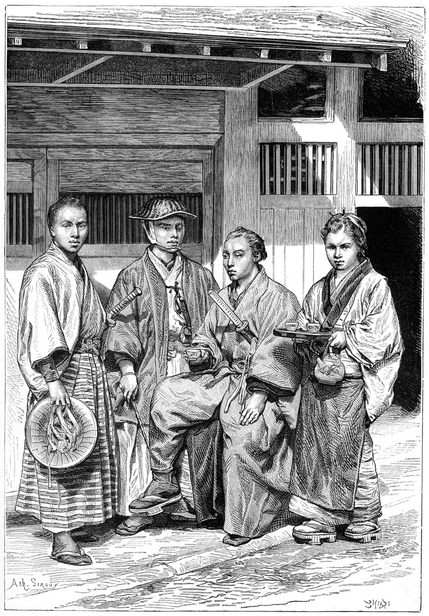 Občané Tokia, Japonsko, 1895 od Unbekannt