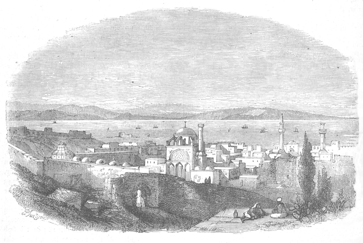 Město a zátoka Acre, c1880 od Unbekannt