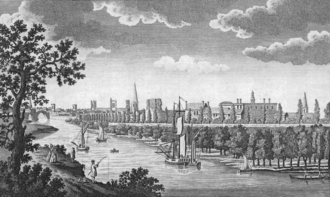 Město York a řeka Ouse, Yorkshire, c1776 od Unbekannt
