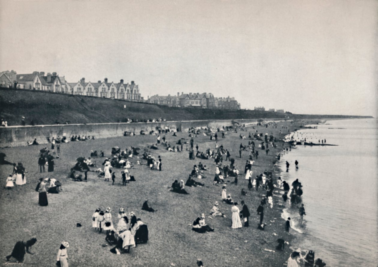 Clacton-On-Sea - Na pláži, 1895 od Unbekannt