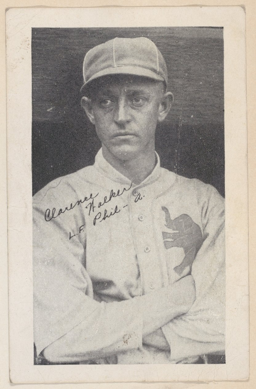 Clarence Walker, L.F. Phil - A., od Baseball strip cards W575-2, ca. 1921-22. od Unbekannt