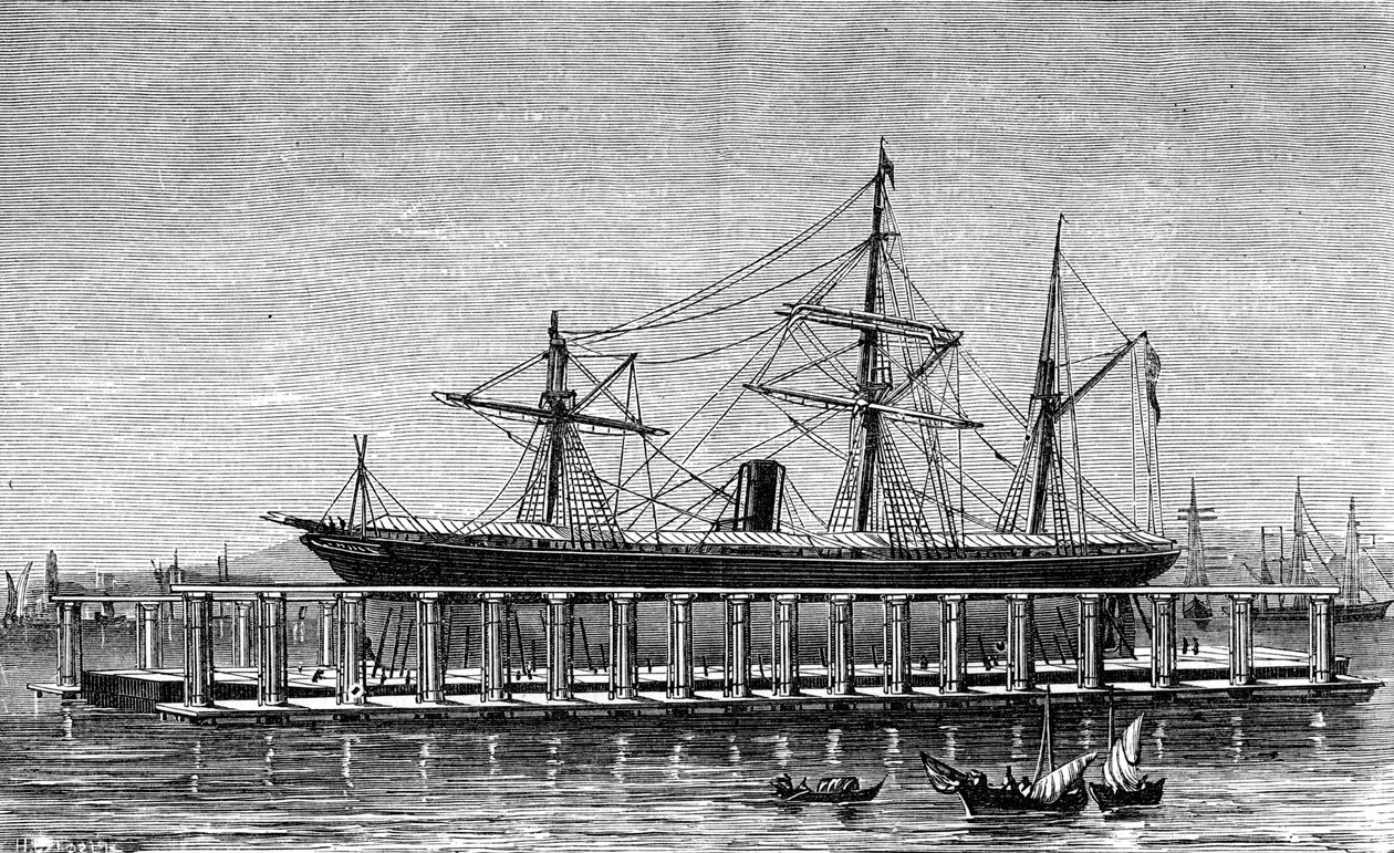 Clarks hydraulický výtah, Bombay, c1880 od Unbekannt