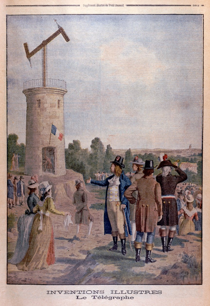 Claude Chappe 1763-1805, francouzský inženýr a vynálezce, c1901 od Unbekannt