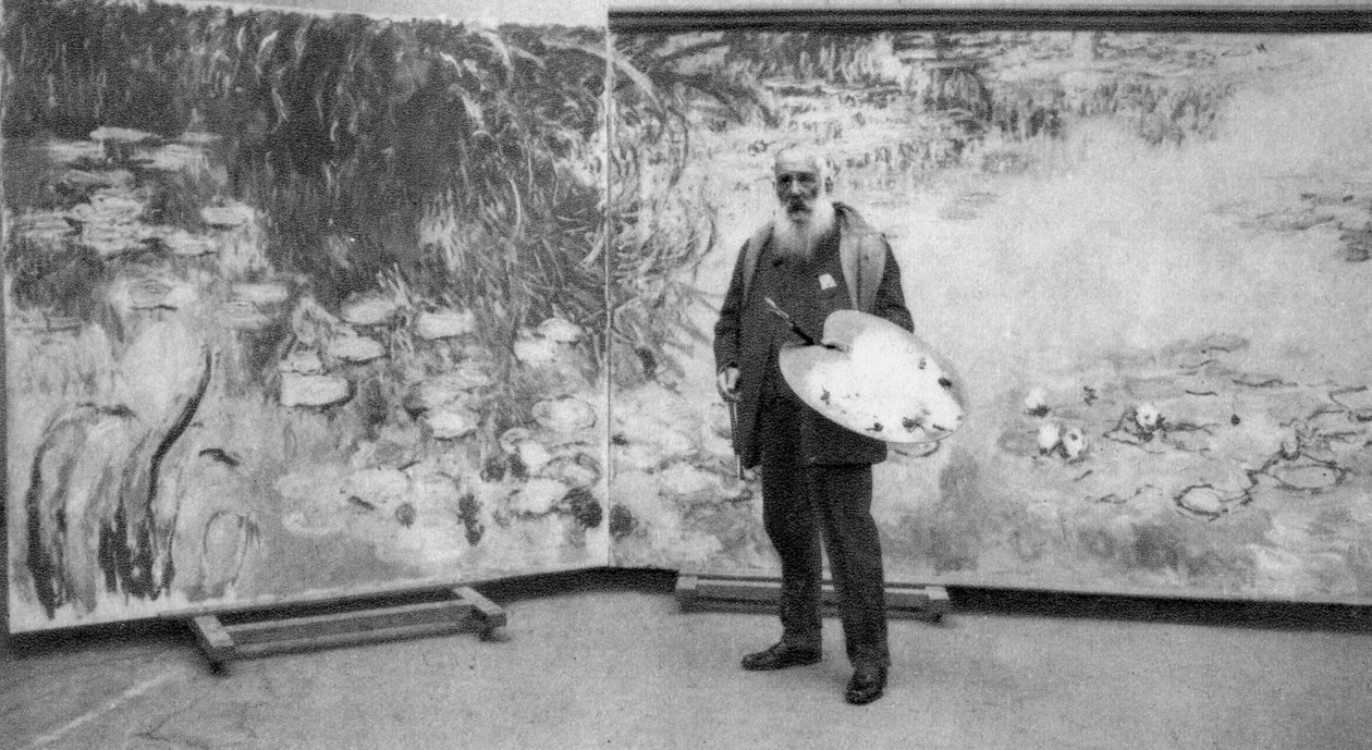 Claude Monet, francouzský impresionistický malíř, 1923 od Unbekannt