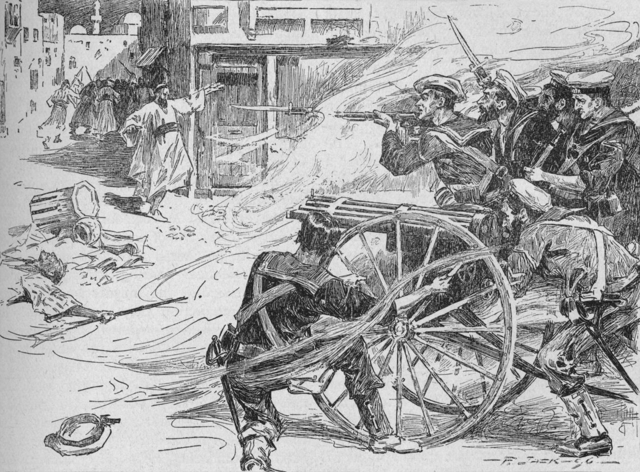 Clearing the Streets of Alexandria, c1896, 1902 od Unbekannt