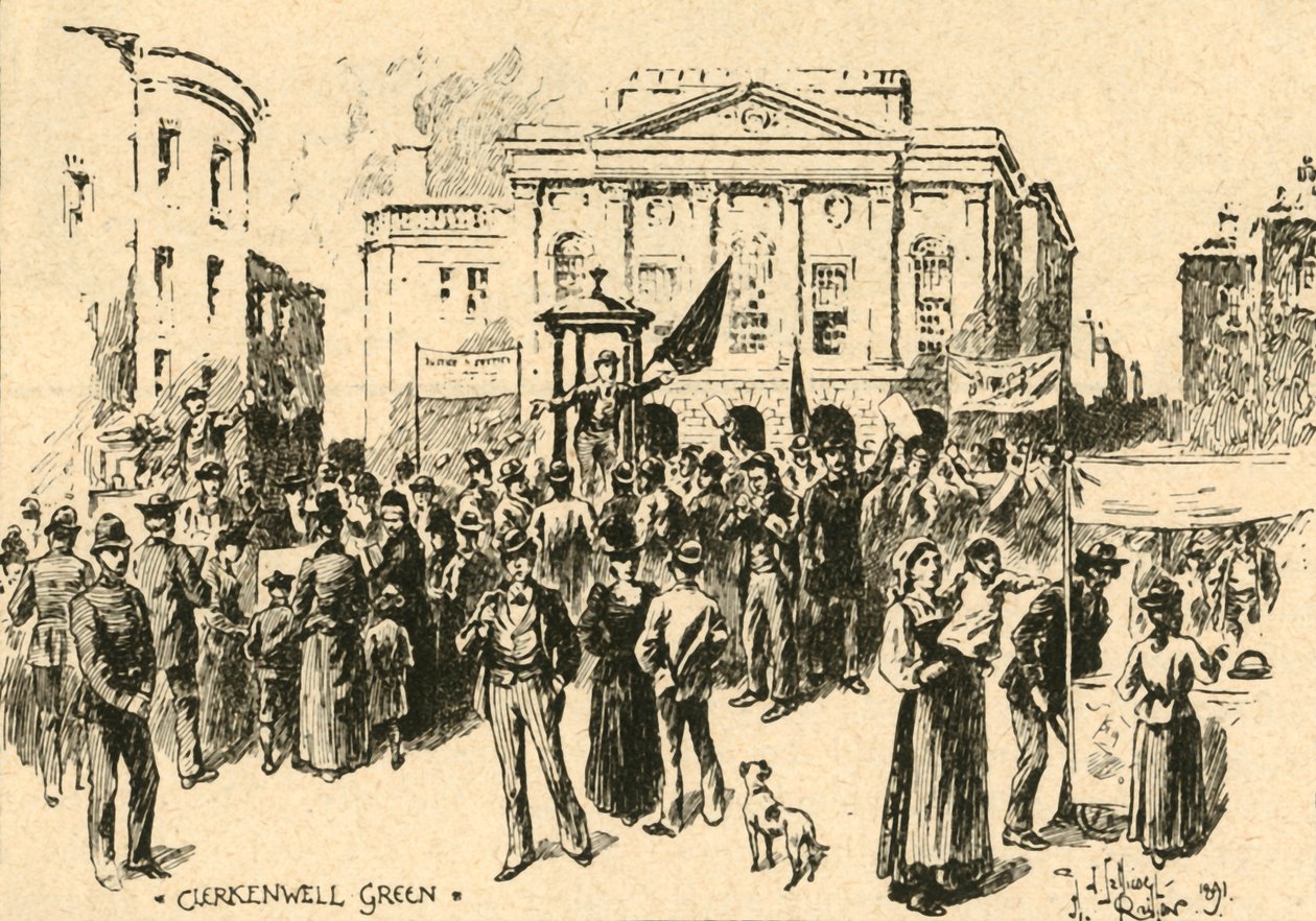 Clerkenwell Green, Londýn, c1890. od Unbekannt