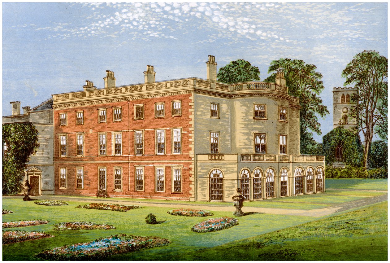 Clifton Hall, Nottinghamshire, domov Baroneta Cliftona, c1880 od Unbekannt