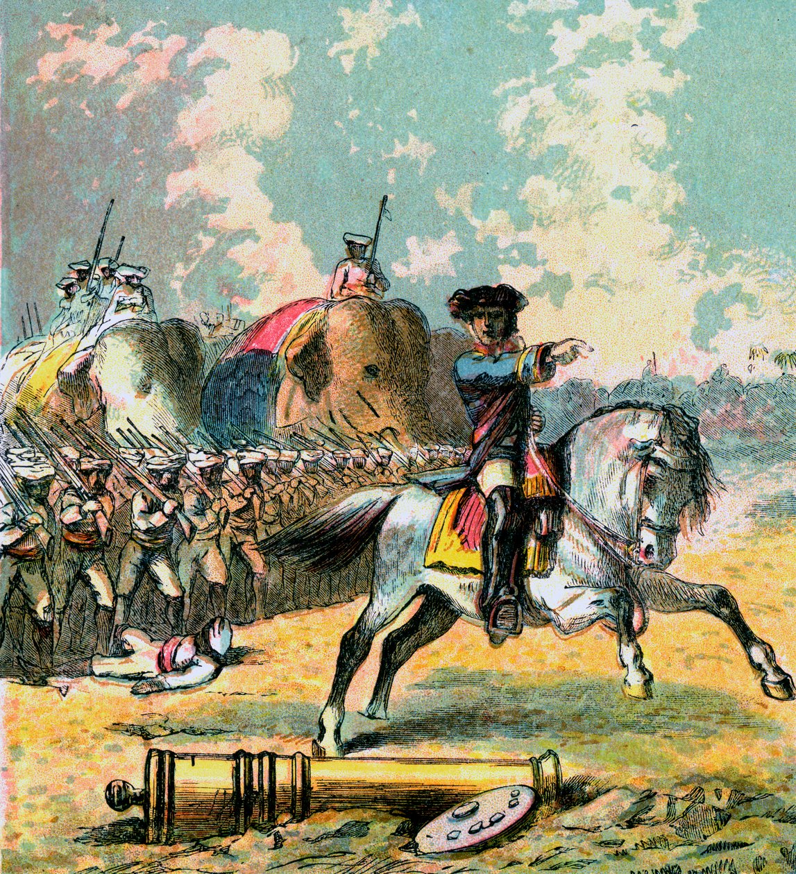 Clives Victories in India, c1850s od Unbekannt