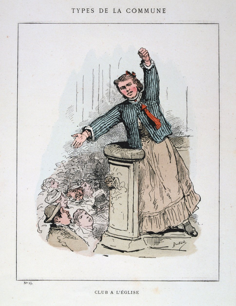 Club a leglise, Pařížská komuna, 1871. od Unbekannt