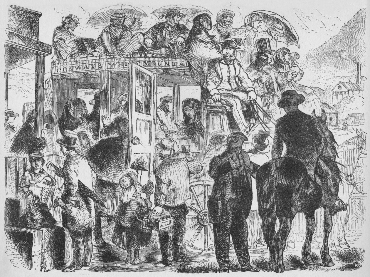 Autobusy do letovisek a hotelů, c1859, 1938 od Unbekannt