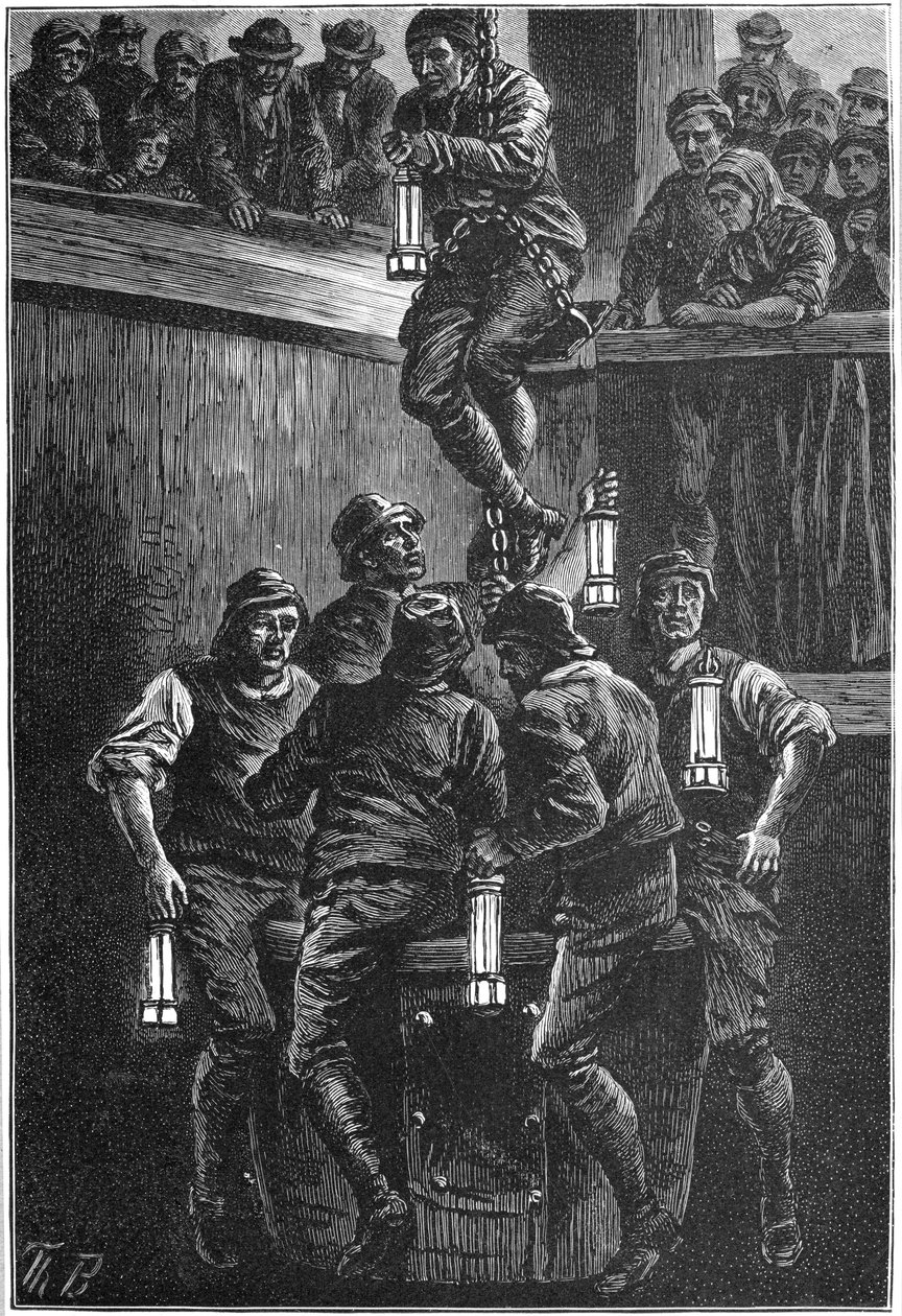Neštěstí při těžbě uhlí, Seaham Colliery, County Durham, 1880 c1895 od Unbekannt