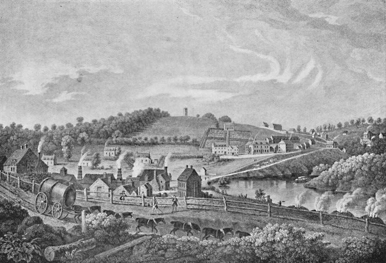 Coalbrookdale v roce 1758, 1758, 1904 od Unbekannt