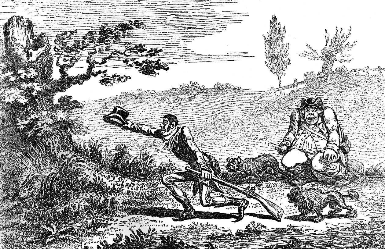 Cockney Sportsmen hledající zajíce, 1800 od Unbekannt