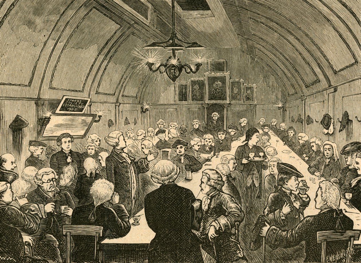 Cogers Hall, ze starého tisku, 1897. od Unbekannt