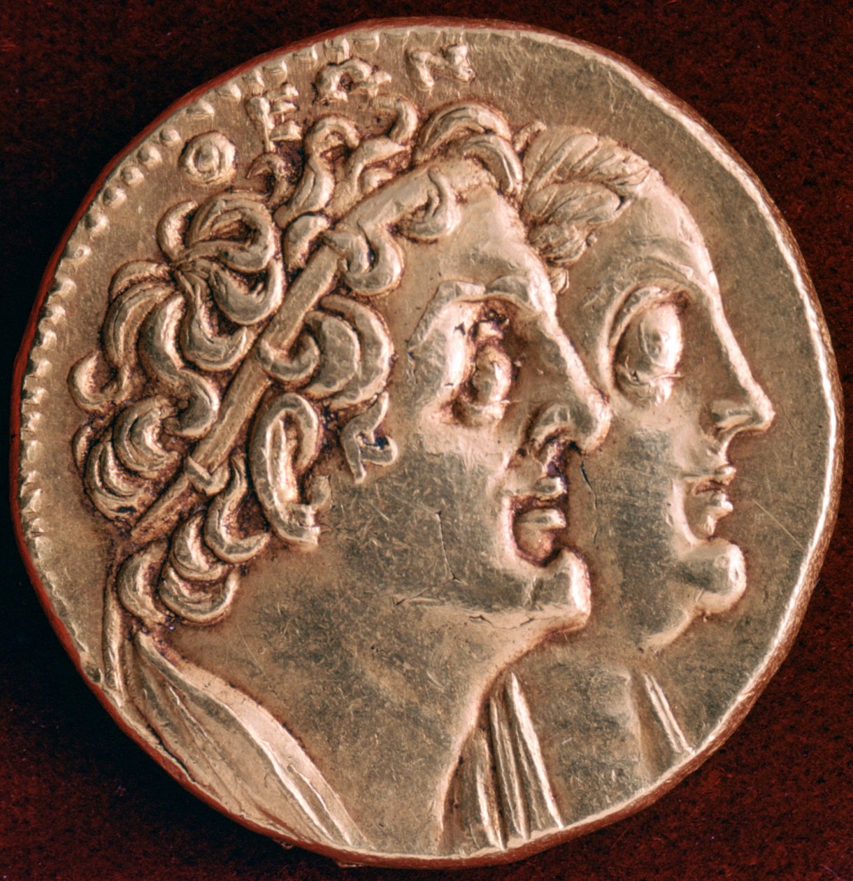 Mince Ptolemaia I. a Bereniky I., egyptské ptolemaiovské království, 3. století před naším letopočtem od Unbekannt