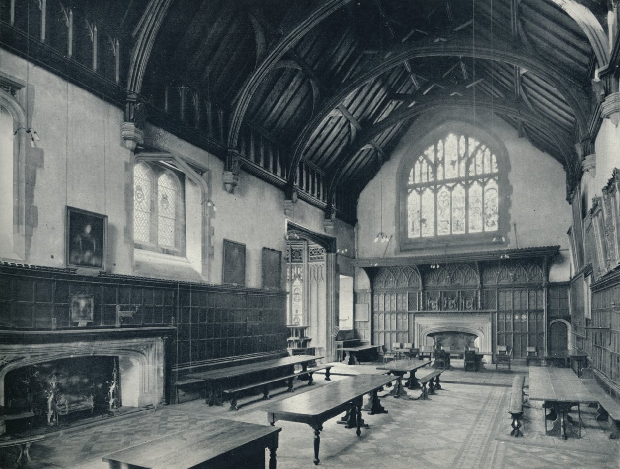 College Hall, Looking West, 1926 od Unbekannt