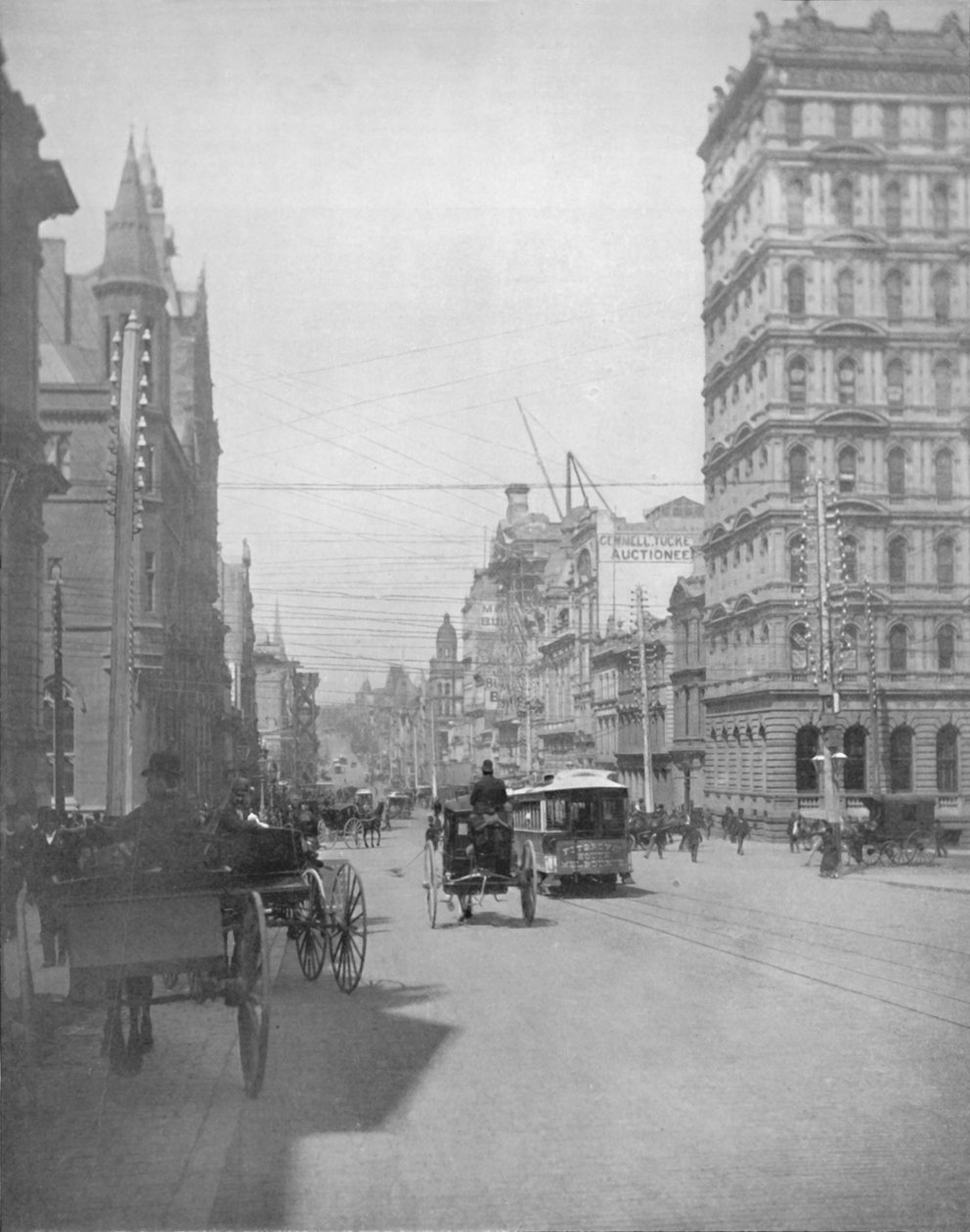 Collins Street, Melbourne, 19. století od Unbekannt