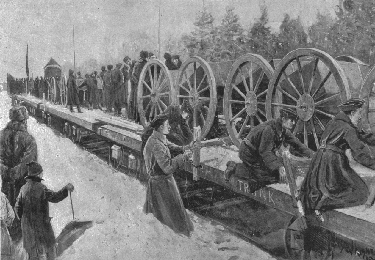 Koloniální jednotky pro Jižní Afriku, 1900: kanadské dělostřelectvo strhávání v Ottawě, 1901. od Unbekannt