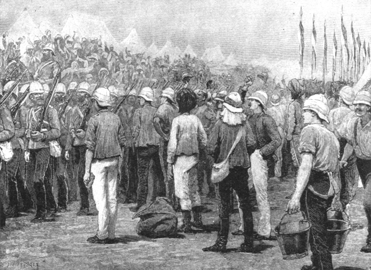 Koloniální jednotky v Soudánské válce, 1883-85: Pěchota Nového Jižního Walesu...v Suakimu, 1885, 1901. od Unbekannt