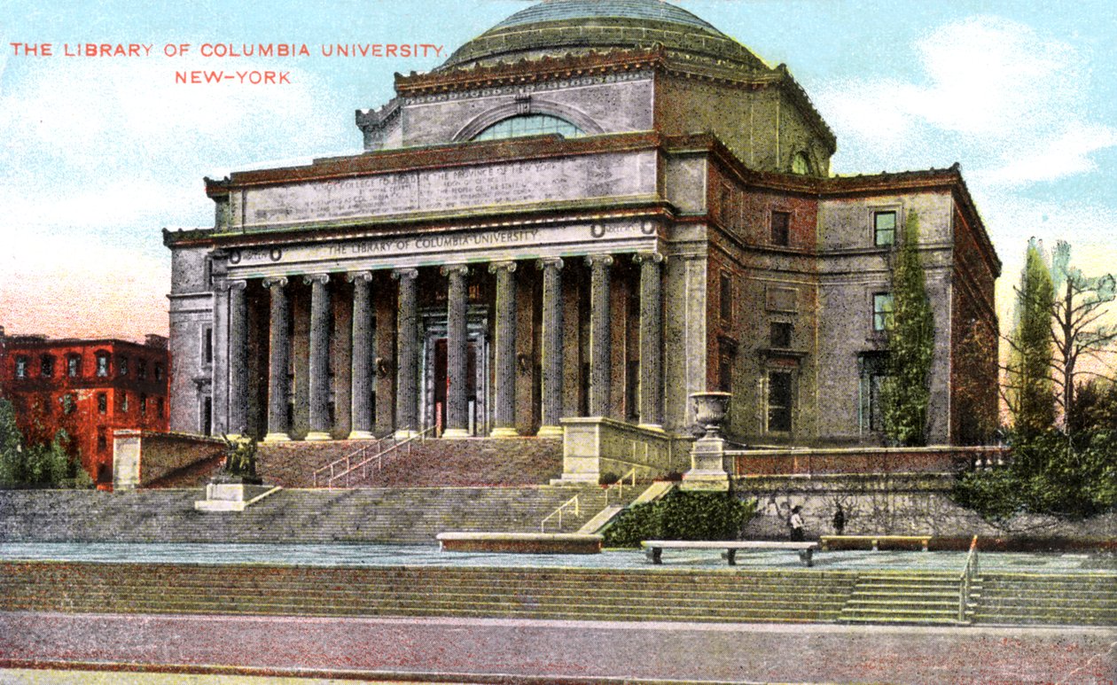 Knihovna Columbia University, New York, USA, 1900 od Unbekannt