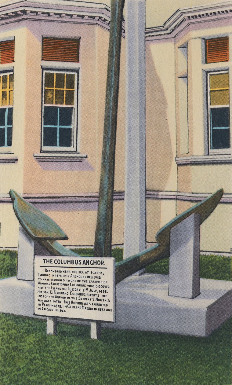Columbus Anchor, Victoria Institute, Port of Spain, Trinidad, B.W.I., c1940. od Unbekannt