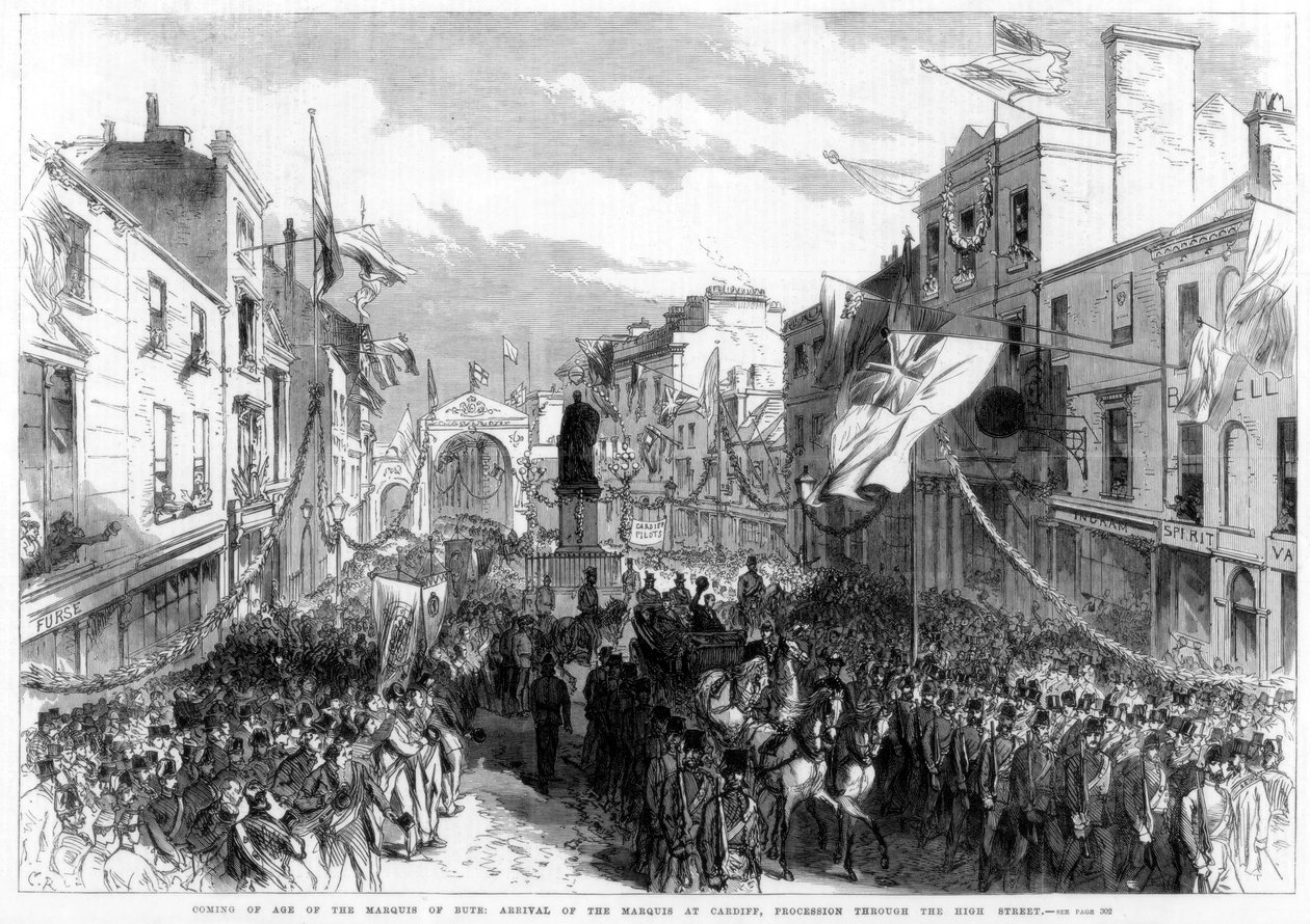 Dospělost markýze z Bute, Cardiff, Wales, 1868 od Unbekannt