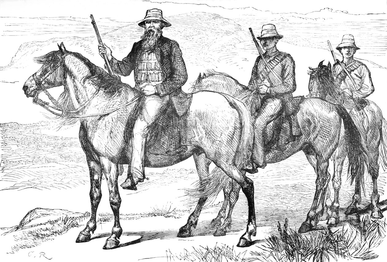 Velitel Piet Uys, z Transvaal Mounted Volunteers, c1880 od Unbekannt