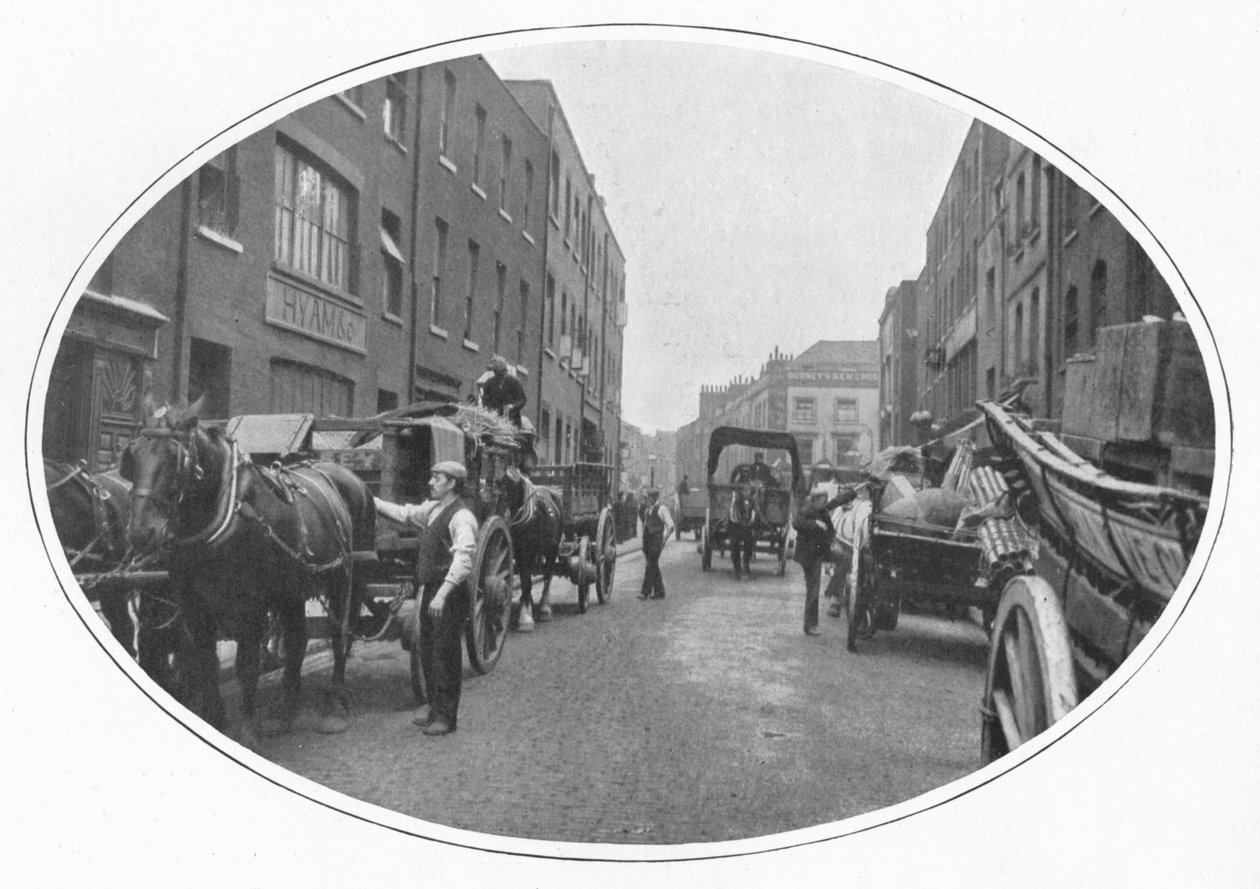 Zahájení práce, Osborn Street, Whitechapel, Londýn, c1903 1903 od Unbekannt