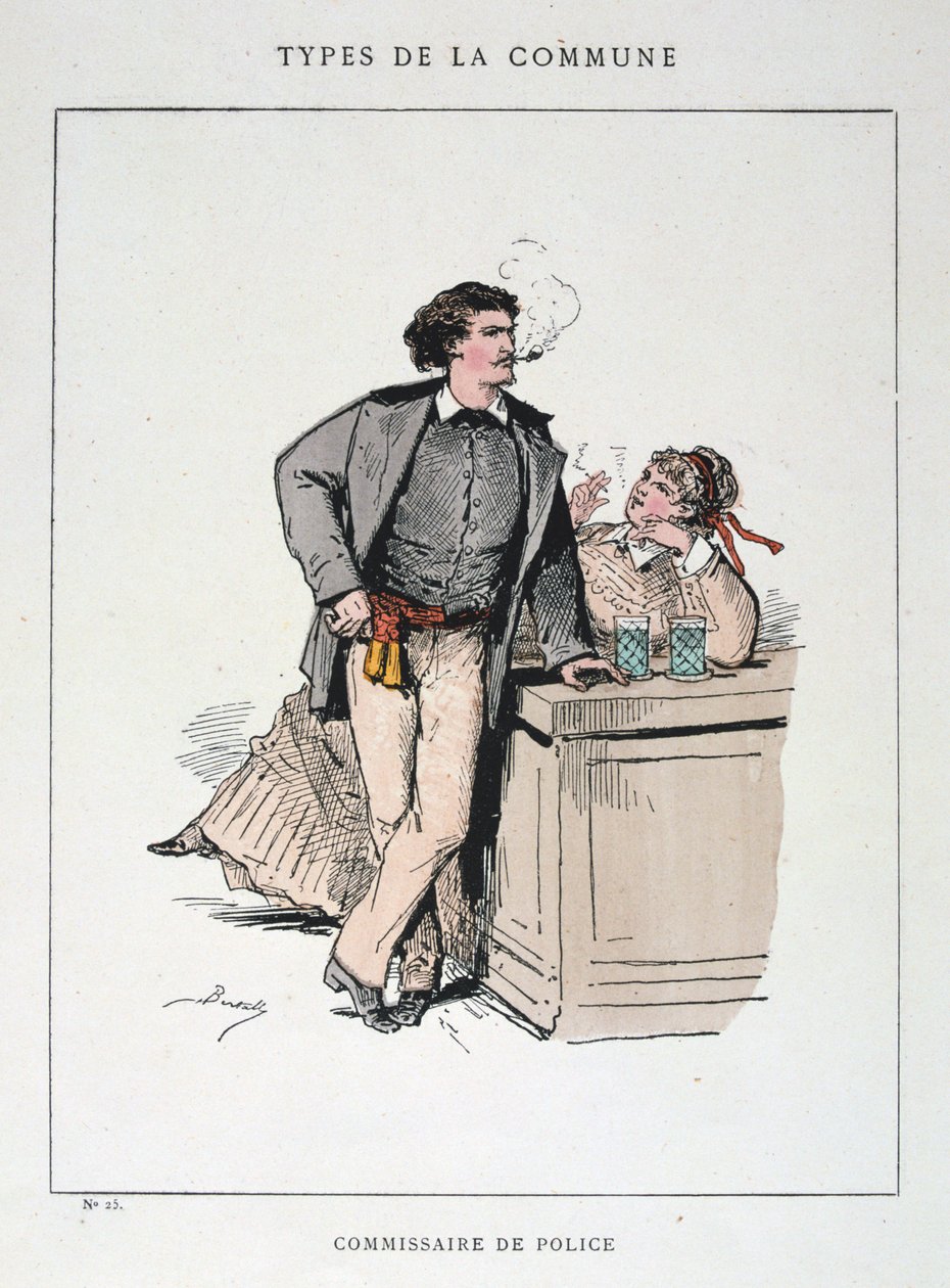 Policejní komisař, Pařížská komuna, 1871. od Unbekannt