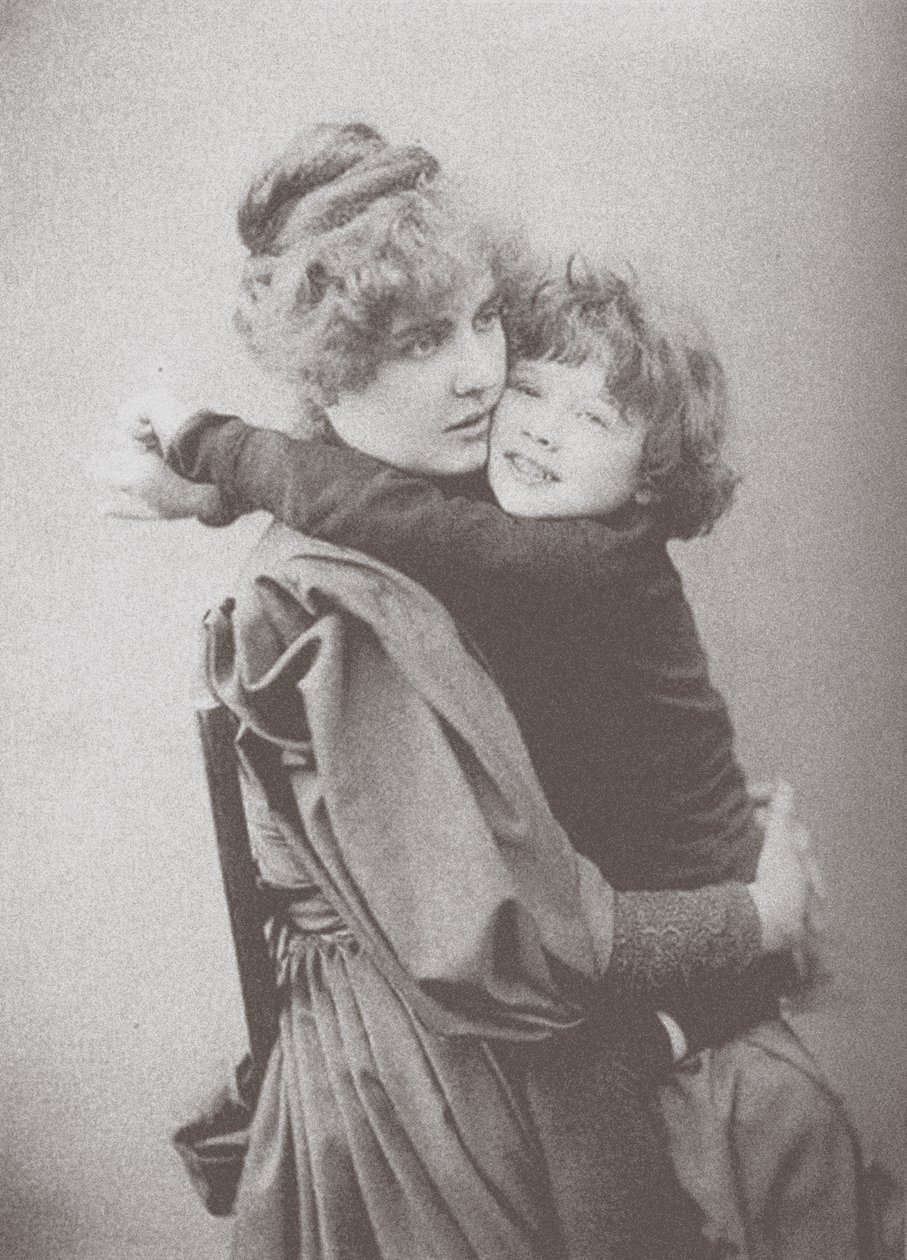 Constance Wilde se synem Cyrilem od Unbekannt