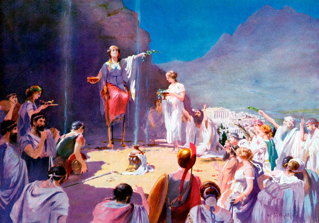 Konzultovat Delphic Oracle, 19. století od Unbekannt