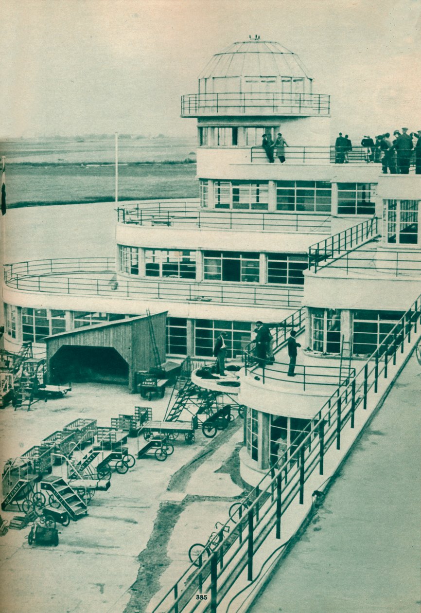 Řídicí věž na letišti Le Bourget, Paříž, c1936 c1937 od Unbekannt
