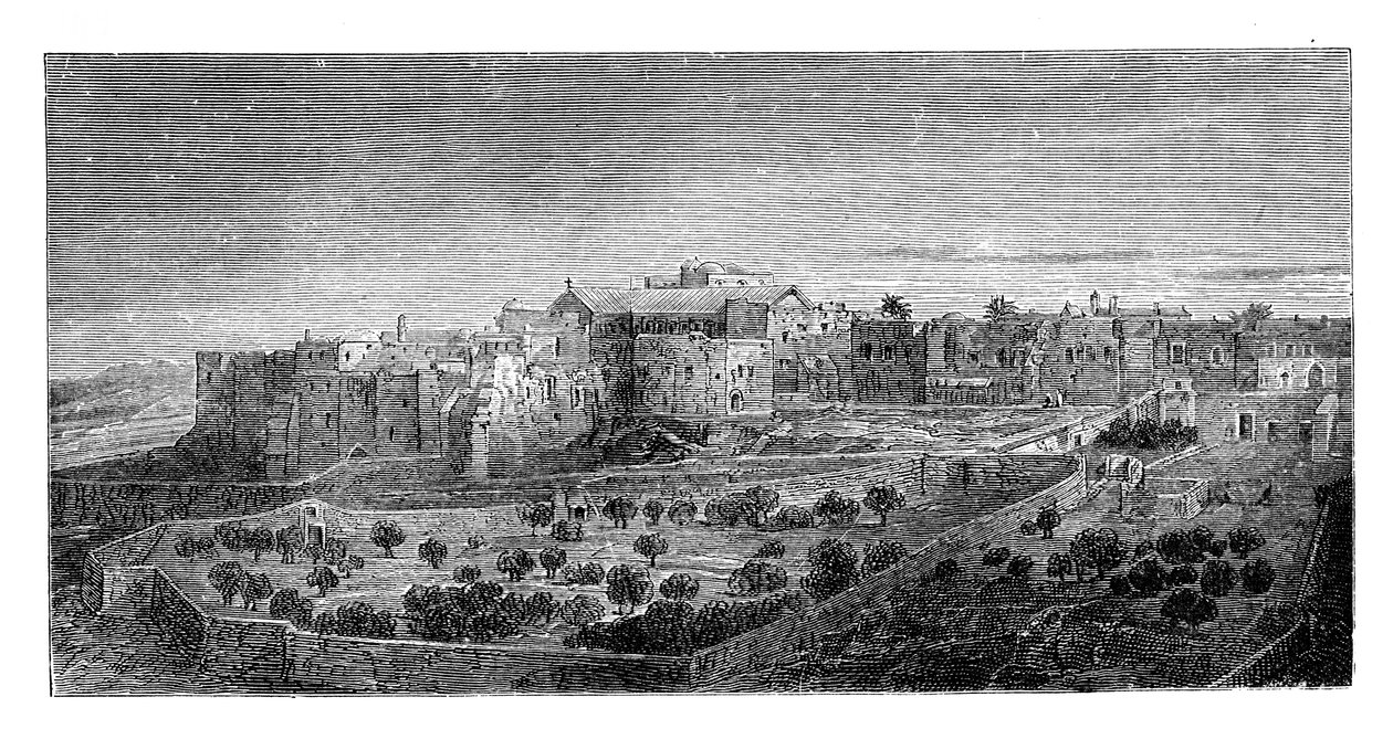 Klášter Narození Páně, Betlém, c1888 od Unbekannt
