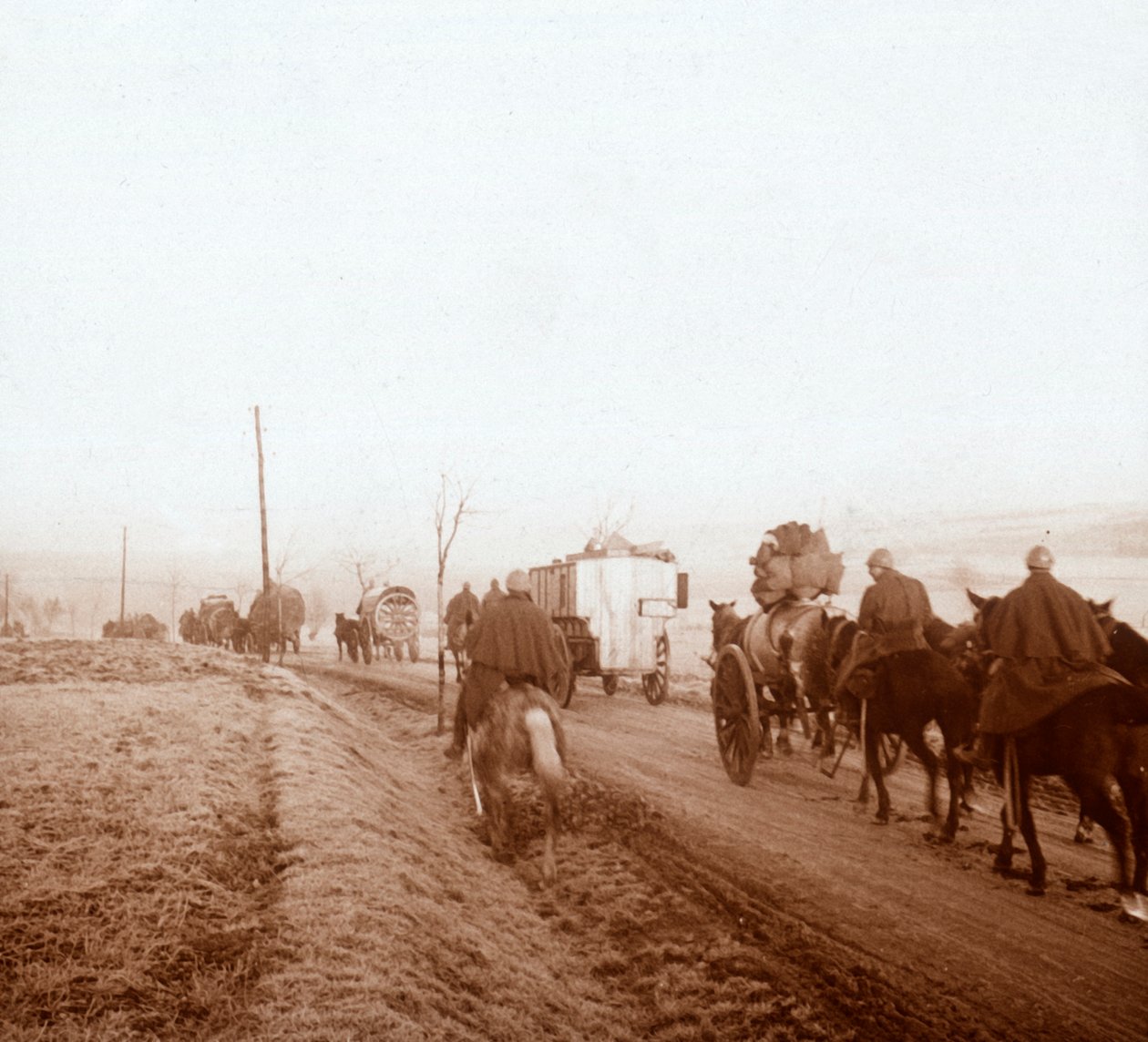 Konvoj, Genicourt, severní Francie, 1916 od Unbekannt