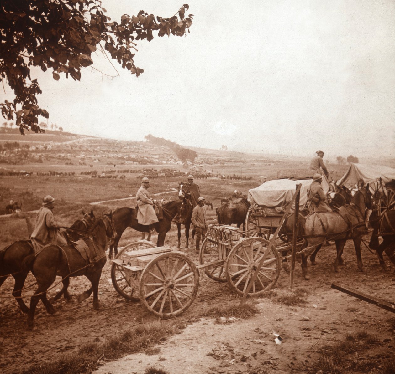Konvoj, Genicourt, severní Francie, 1916 od Unbekannt