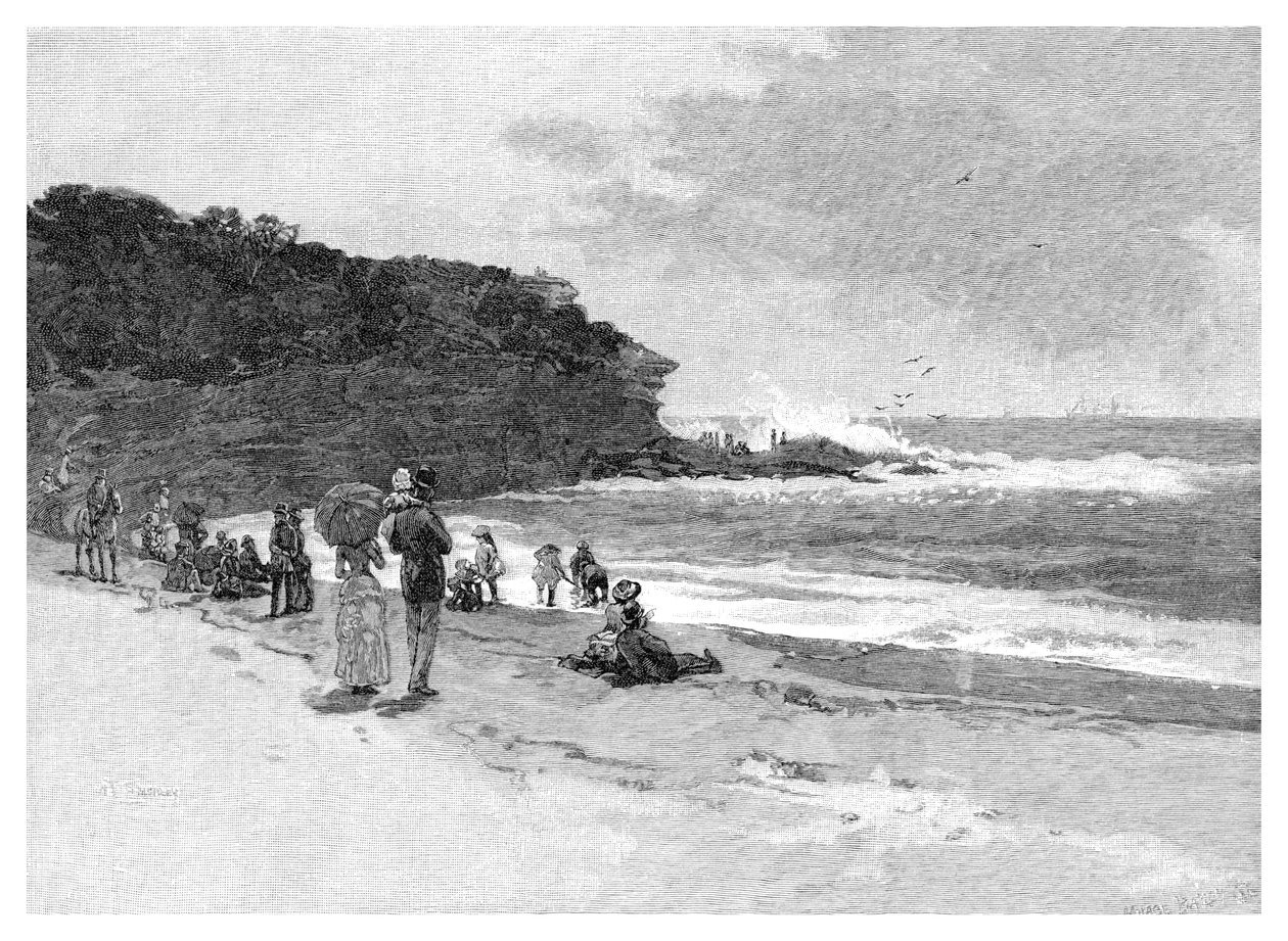 Coogee Beach, Sydney, Nový Jižní Wales, Austrálie, 1886 od Unbekannt